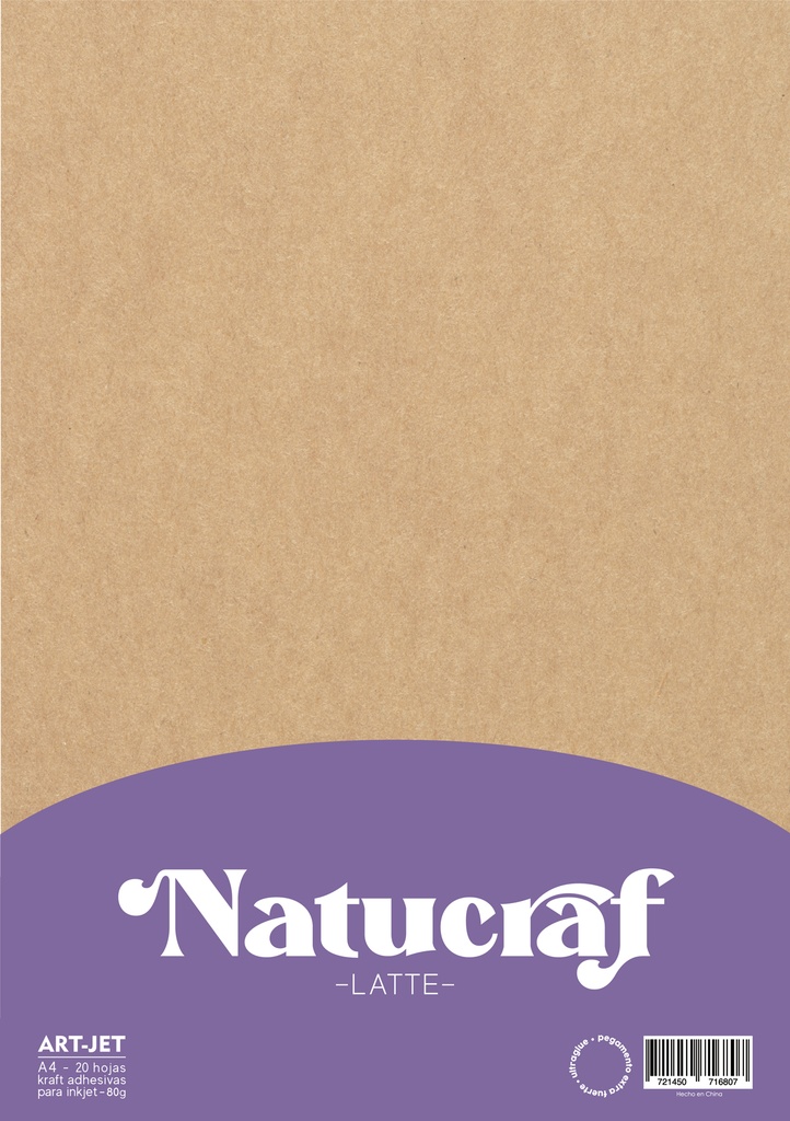 Natucraf Autoadhesivo Latte 20h ArtJet