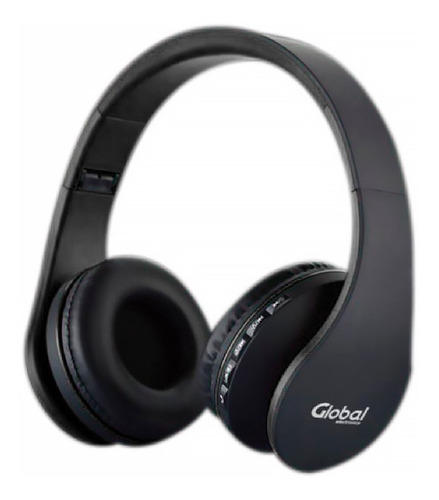 [EPEBL016B] Auriculares Bluetooth Inalambrico Plegable con Microfono y Radio FM Negro Global