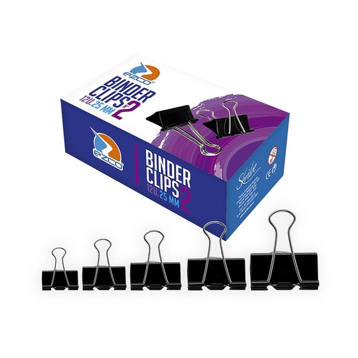[520305] Binder Clip Negro N°5 51 mm Caja x12