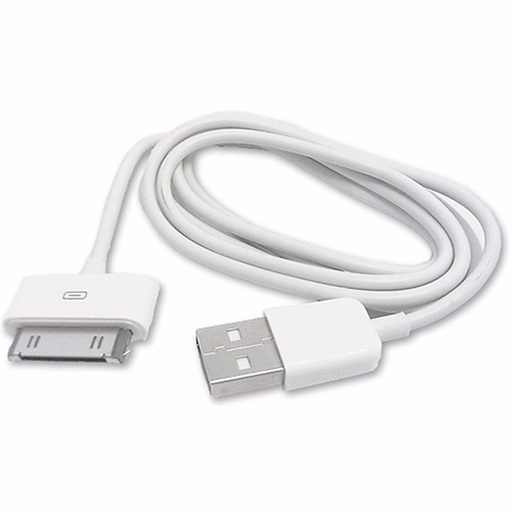 [CABLEIPH30PIN1MW] Cable IPhone 2-3G-3Gs-4-4s / Ipad 1-2-3 1 mt Global