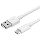 Cable USB Tipo C Blanco 1mt Global