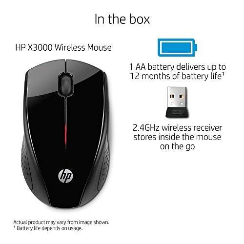 Mouse Optico Inalambrico HP X3000 Negro