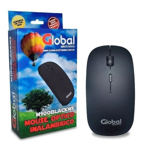 [M100BLACKWS] Mouse Optico Inalambrico M100 Global