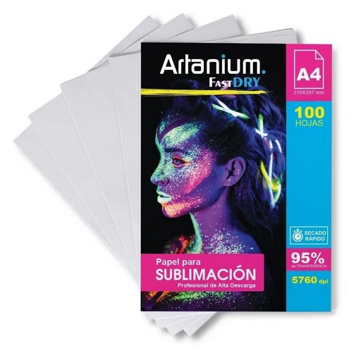 Papel Sublimacion A4 100g 100h Artanium