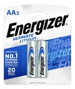 Pilas AA Litio Ultimate Blister x2 Energizer