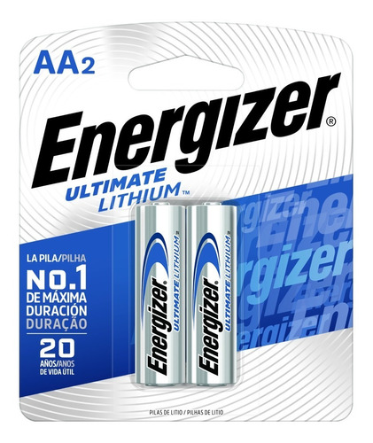 [925600] Pilas AA Litio Ultimate Blister x2 Energizer