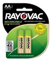 Pilas Recargables AA Eco 2100 Mha Blister x2 Rayovac