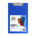 Portablock Plastico Translucido A4 Azul / Naranja / Celeste
