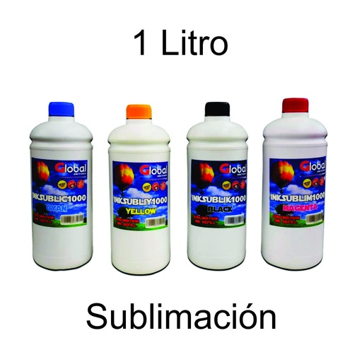 Tinta Sublimacion Premium 1000ml 1 Litro Global Electronics